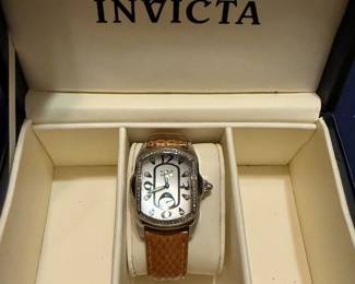 Invicta Leather Band Watch $50.00