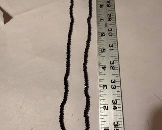 Black Beaded Necklace $12.00