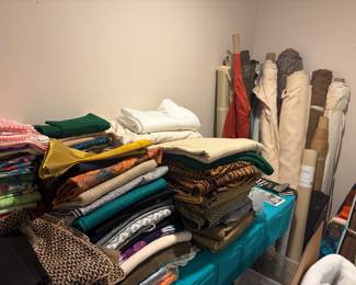 AND YEP....MORE FABRIC AND SEWING
