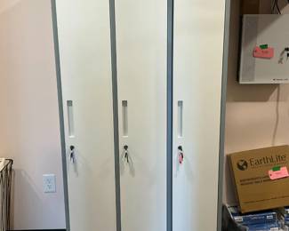 Three-Locker Storage