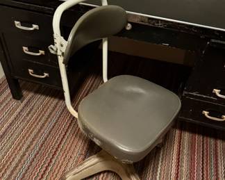 Vintage office chair with desk