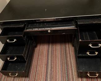 Large 60" wide x 34" deep Steelcase Tank desk