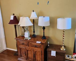 Lamps, serving station night stand