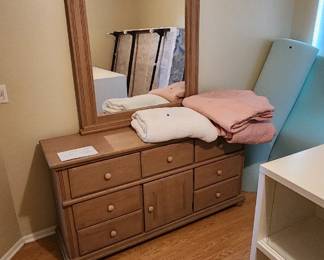 Dresser with mirror goes with headboard