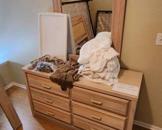 Dresser and mirror goes with head board