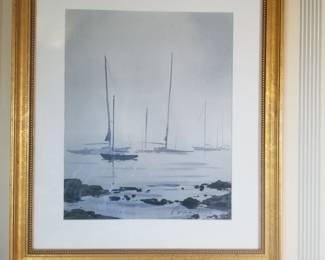 Martime harbor scene
