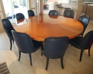 Spectacular round dining table seats 10