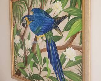 Macaw among foliage
