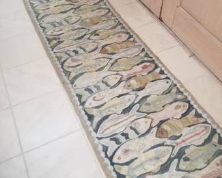 Fish motif runner