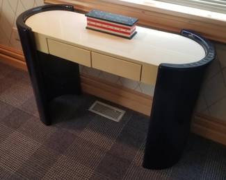 Lacquer 2-drawer desk/vanity - matches nightstand