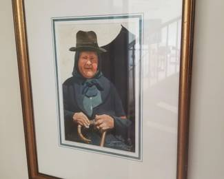 Framed art print titled "Precious Memories" signed by artist Brett Johnson