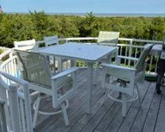 Telescope high top dining set seats 4