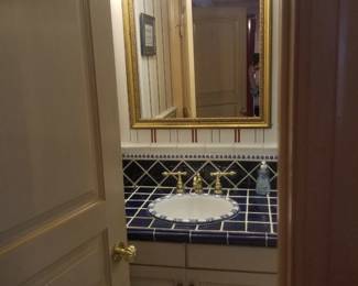 Bath vanity; mirror; vanity lights