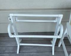 Poolside towel rack