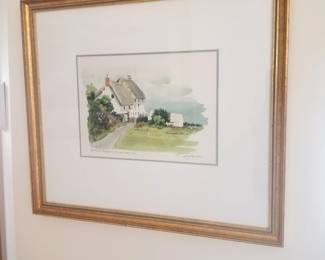 Rural cottage scene
