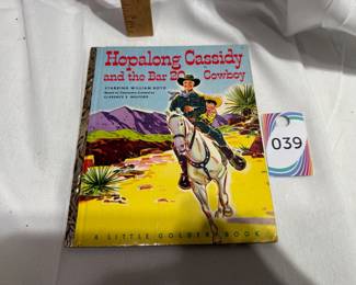 Hopalong Cassidy and the Bar 20 Cowboy Hardcover Book $3.00