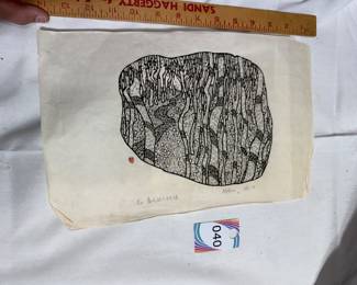 Woodblock Print - The Small Grove in Spring by Lui Xui 6/10