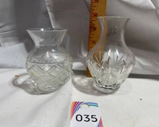 5" Bud Vases (Set of 2) $10.00