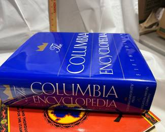 The Columbia Encyclopedia One Volume Edition Blue Hardcover Reference Book