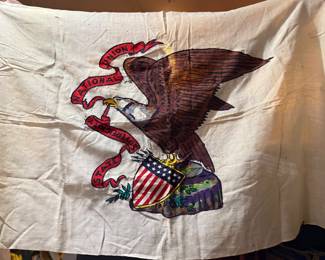 1950's Illinois State Flag (has some holes from aging) $95.00