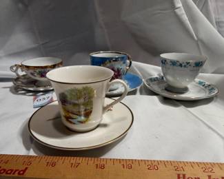 Lot of 4 Teacup & Saucer Sets $16.00