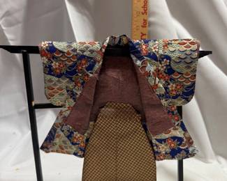 Miniature Japanese Kimono Display on Stand $10.00