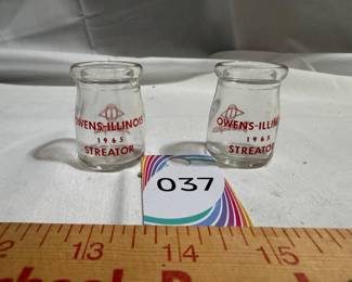 Owens-Illinois Glass Co. Streator IL Creamers $8.00