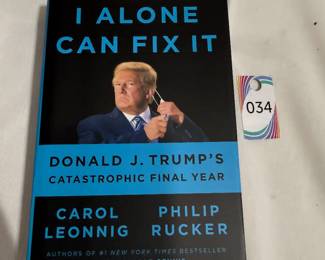 I Alone Can Fix It - Donald Trump Hardcover Book $3.00