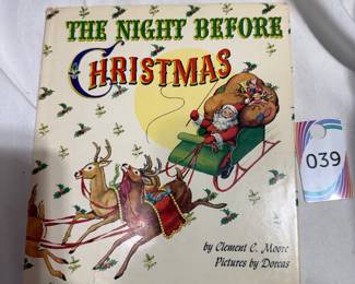 The Night Before Christmas Hardcover Book 1948 $25.00