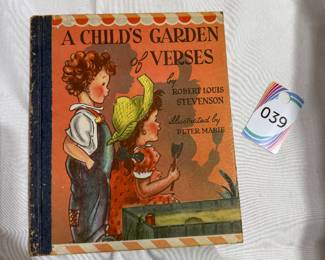 A Childs Garden of Verses Robert Louis Stevenson Hardcover Book 1945 $8.00