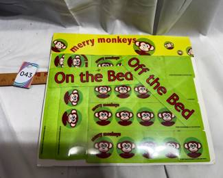 Merry Monkey Off the Bed Interactive Sound Children's Board Game Book