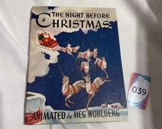 The Night Before Christmas Hardcover Book 1944 $15.00