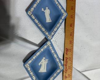 Wedgwood Blue Jasperware Trinket Dishes $10.00