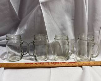 Handled Glass Mason Jars