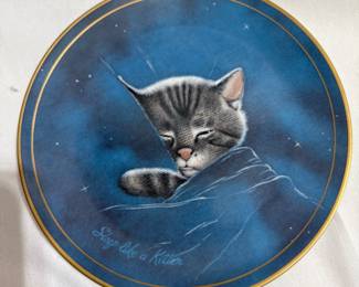 "Sleep Like a Kitten" 50th Anniversary Limited Edition Collector Plate $5.00 