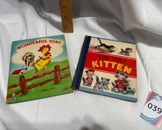 Two Hardcover Books - Wonderful Tony & the Lost Kitten $5.00