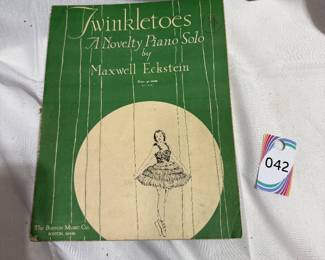 Twinkletoes A Novelty Piano Solo by Maxwell Eckstein Vintage Sheet Music
