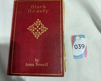 1896 Black Beauty by Anna Sewell Hardcover Book