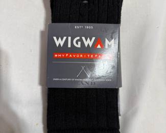 Wigwam 100% Wool Heavyweight Black Winter Work Socks 