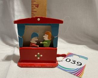 East German Wooden Punch and Judy Puppet Toy $19.00