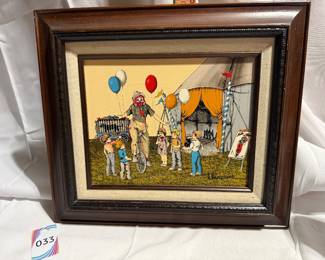 Hargrove Circus Clown and Kids Painting $16.00