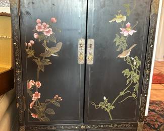 Mid-Century Chinoiserie storage cabinet