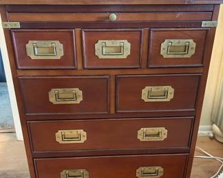 Vinatge Campain style chest of drawers