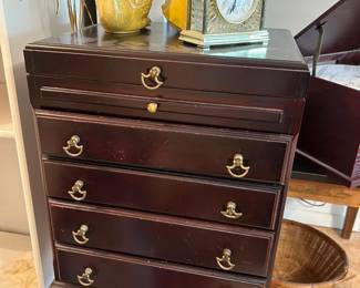 Silverware/flatware storage cabinet