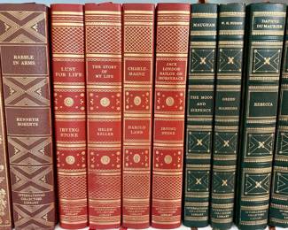 Decent amount of leather bound books from the International Collectors Library