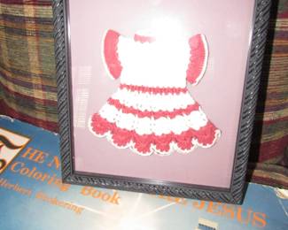 Framed lace dress