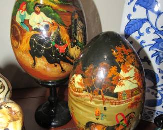 Russian wooden eggs