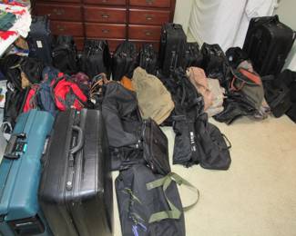 Various luggage, some leather