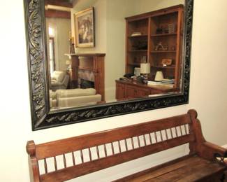 Large beveled mirror 70" x 58"