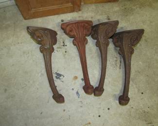 Antique iron legs